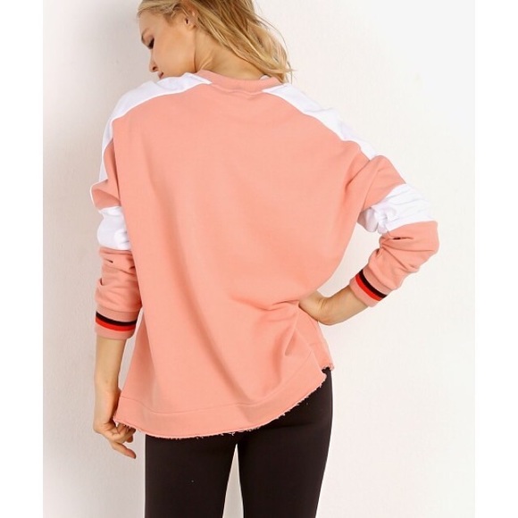 PE NATION Pink Colorblock Sweater - Picture 2 of 2